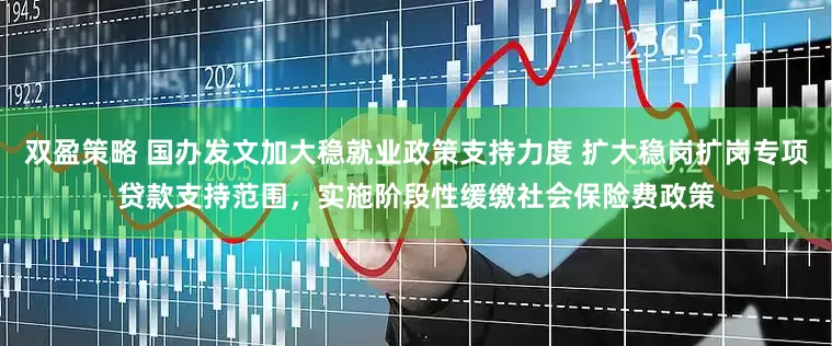 双盈策略 国办发文加大稳就业政策支持力度 扩大稳岗扩岗专项贷款支持范围，实施阶段性缓缴社会保险费政策